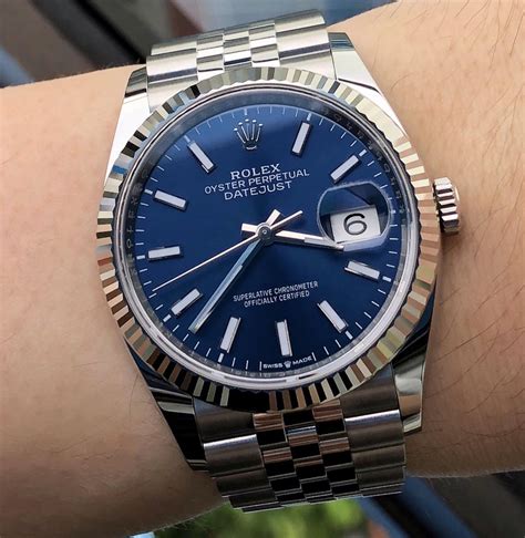 Rolex Datejust 36 mm quadrante blu 